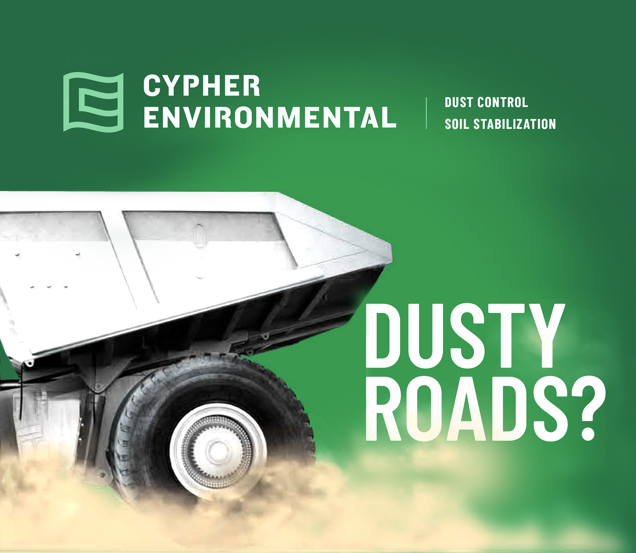 Truck on a dusty road