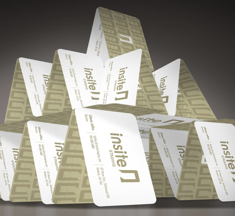 cool business cards for an interior designer