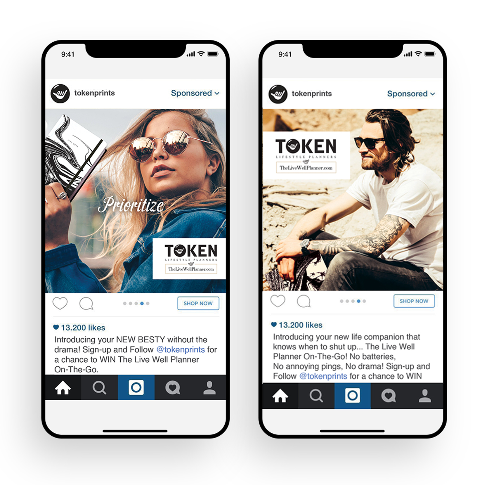 Token_Instagram_D instagram ads on smartphone